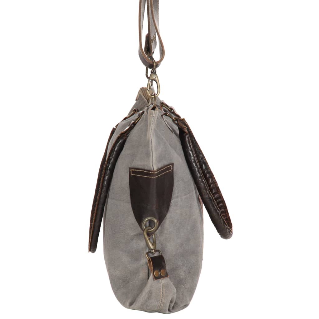 Csillag Kézitáska Sötétszürke 63 x 41 cm Vászon