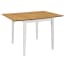  vidaXL fehér kihúzható MDF étkezőasztal (80-120)x80x74 cm termék 2. képe