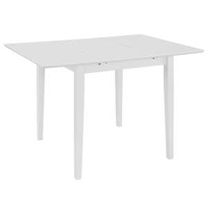 Rozkládací jídelní stůl bílý (80–120) x 80 x 74 cm MDF - obrázek 1