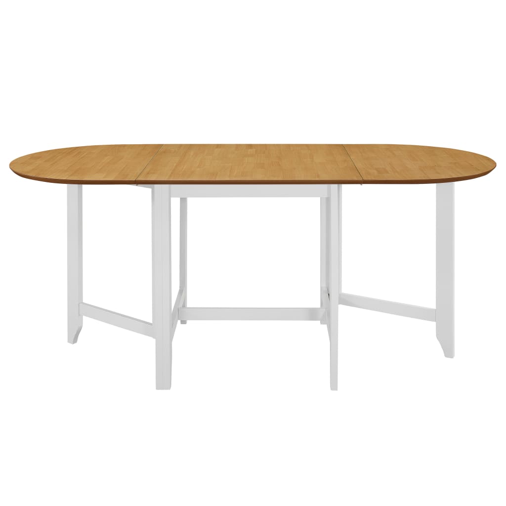 vidaXL Table à dîner extensible Blanc (75-180) x 75 x 74 cm MDF