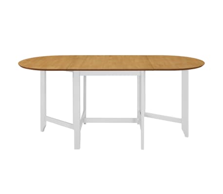 vidaXL Table à dîner extensible Blanc (75-180) x 75 x 74 cm MDF