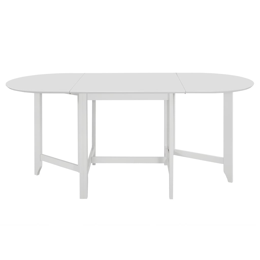 

vidaXL Eettafel verlengbaar (75-180)x75x74 cm MDF wit