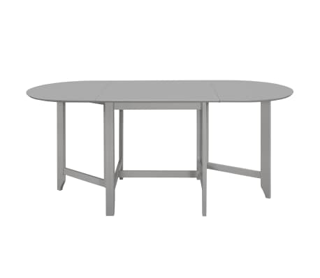 vidaXL Uttrekkbart spisebord grå (75-180)x75x74 cm MDF