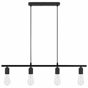 vidaXL Lubinis &scaron;viestuvas, juodos spalvos, 80cm, E27