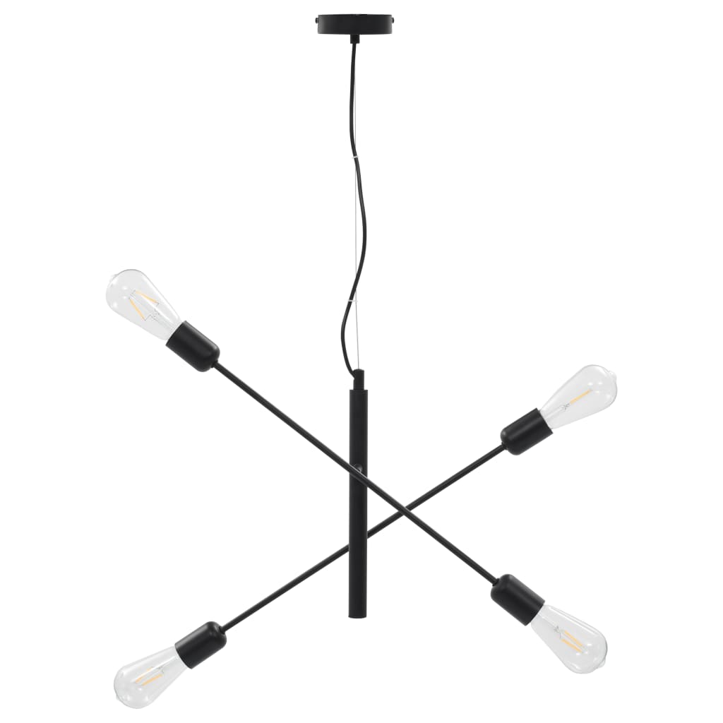 vidaXL Taklampe svart E27