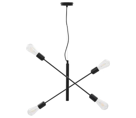 vidaXL Taklampe svart E27