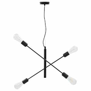 vidaXL Taklampe svart E27