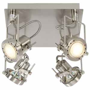 vidaXL Spotlys 4-veis s&oslash;lv GU10