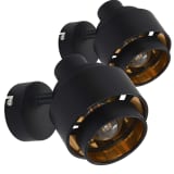 vidaXL 2 db fekete spotlámpa E14