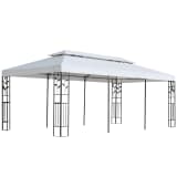vidaXL Pavillon 3 x 6 m Weiß