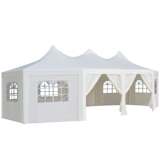 vidaXL Pavillon 834 x 448 x 320 cm Weiß