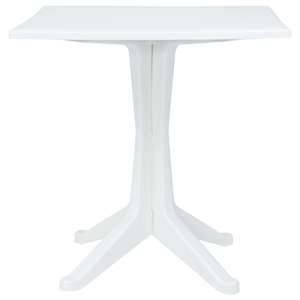 3dílný bistro set plast ratan bílý - obrázek 8