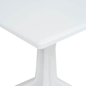 3dílný bistro set plast ratan bílý - obrázek 9