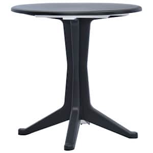 3dílný bistro set plast ratan antracitový - obrázek 6
