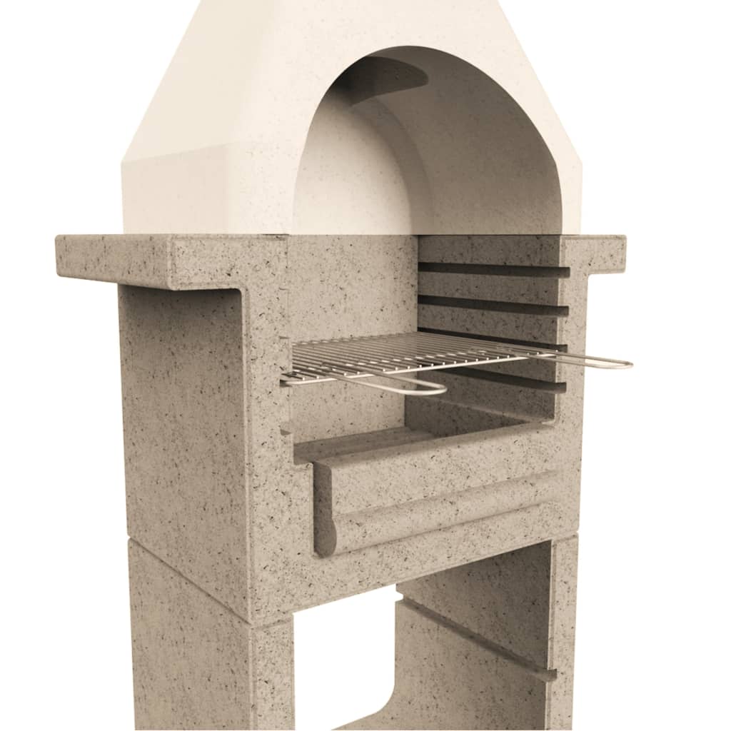 Support De Barbecue Au Charbon De Bois Béton Avec Cheminée VidaXL 18 width=274