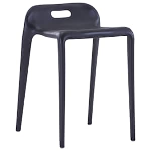 Stohovatelné stoličky 4 ks černé plast - obrázek 4