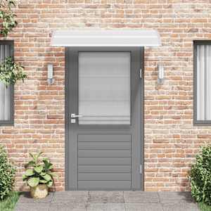 vidaXL Stogelis durims, pilkos ir permatomos spalvos, 150x75cm, PC