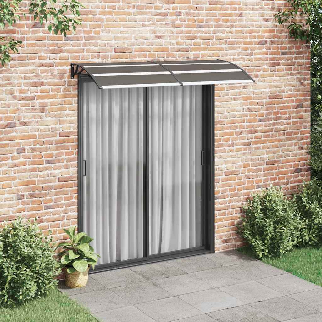 vidaXL Vordach Schwarz 200x75 cm PC