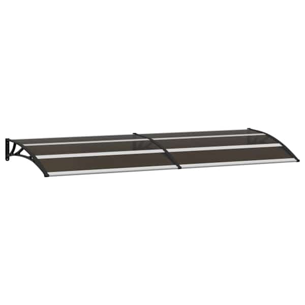 vidaXL ukse varikatus, must, 240 x 75 cm, PC