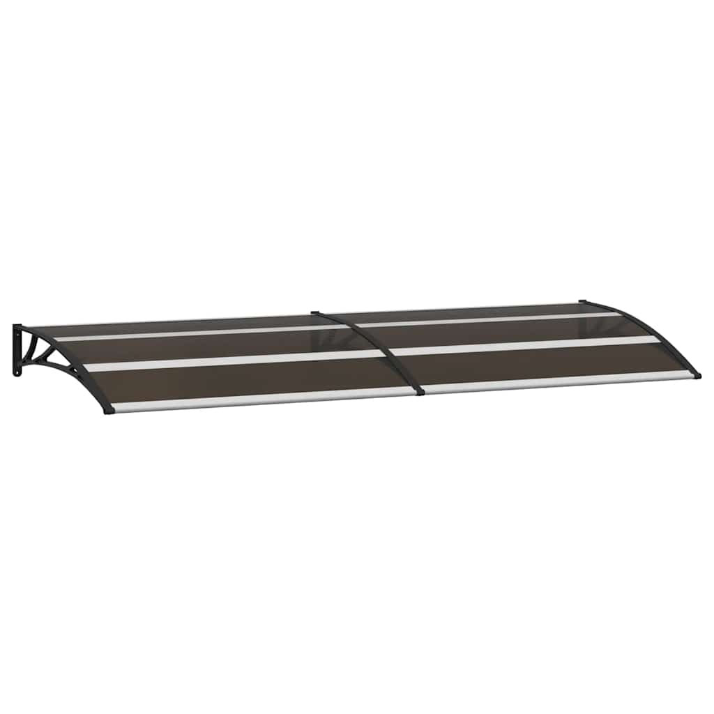 vidaXL Vchodová stříška černá 240 x 75 cm polykarbonát