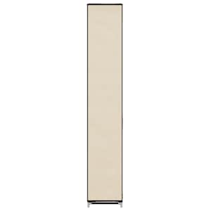 Botník s potahem krémový 57 x 29 x 162 cm textil - obrázek 5