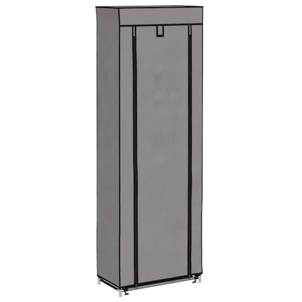 vidaXL kingakapp kattega, hall, 57 x 29 x 162 cm, kangas