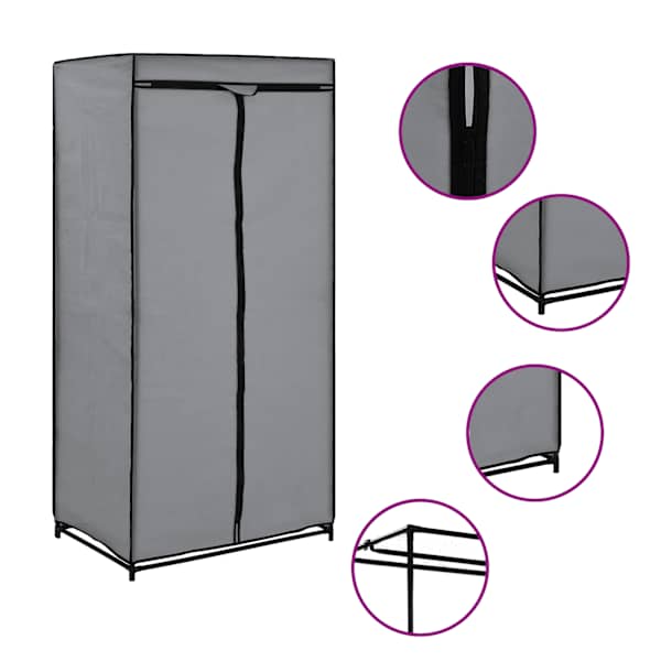 vidaXL riidekapp hall 75 x 50 x 160 cm