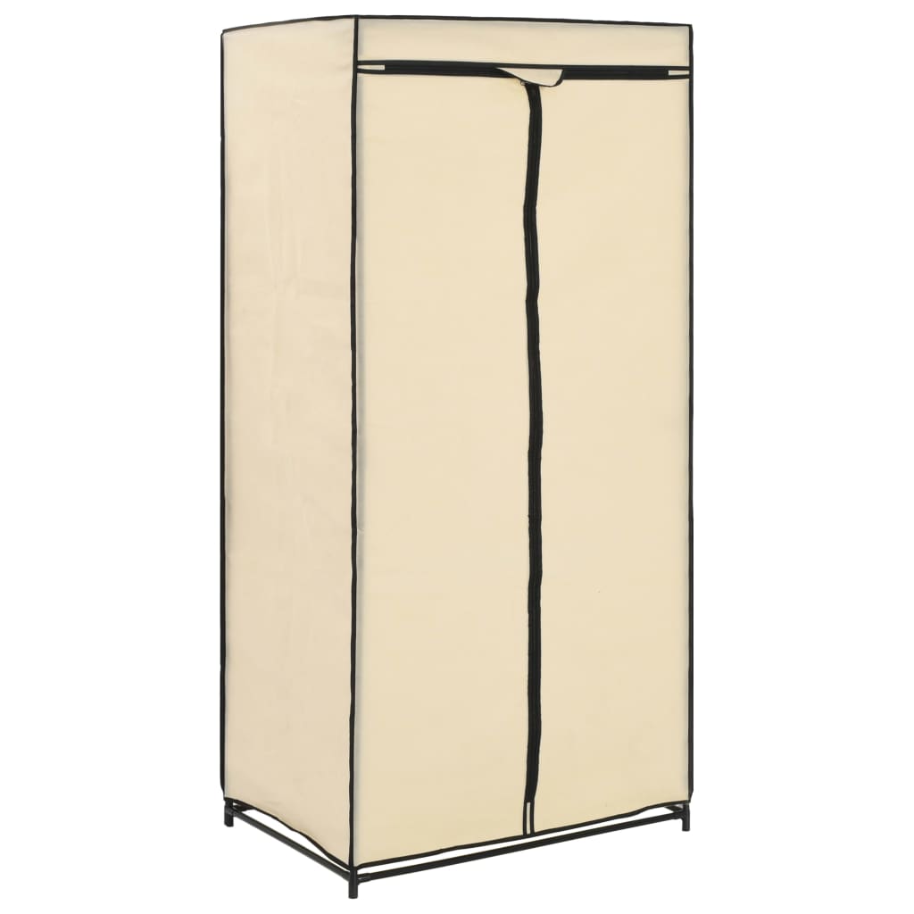 282443 vidaXL Wardrobes 2 pcs Cream 75x50x160 cm