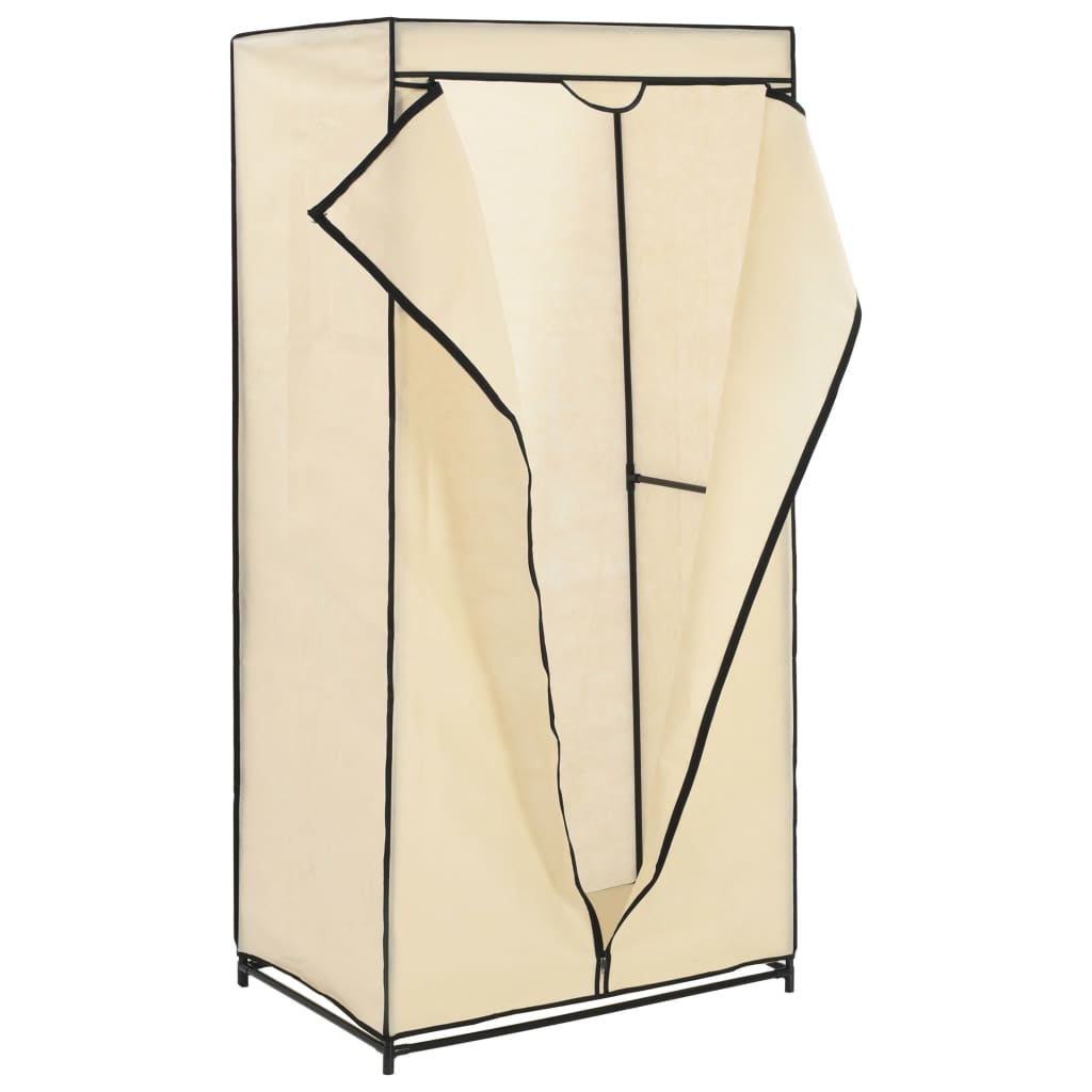 282443 vidaXL Wardrobes 2 pcs Cream 75x50x160 cm