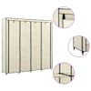 vidaXL garderoob 4 sektsiooniga, kreemjas 175 x 45 x 170 cm