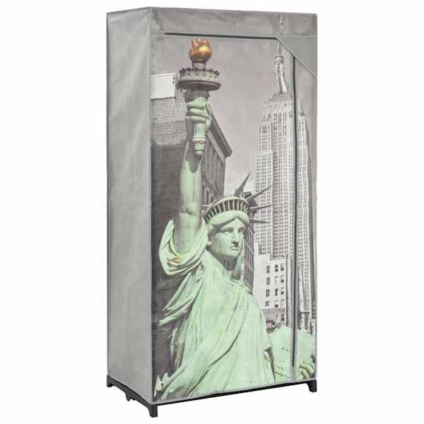 vidaXL riidekapp, New York, 75 x 45 x 160 cm, kangas