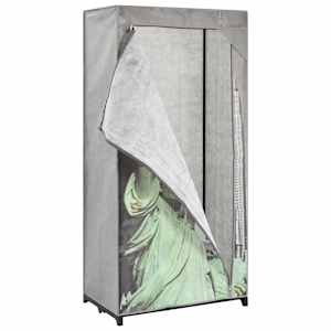 Šatní skříň New York 75 x 45 x 160 cm textil - obrázek 4