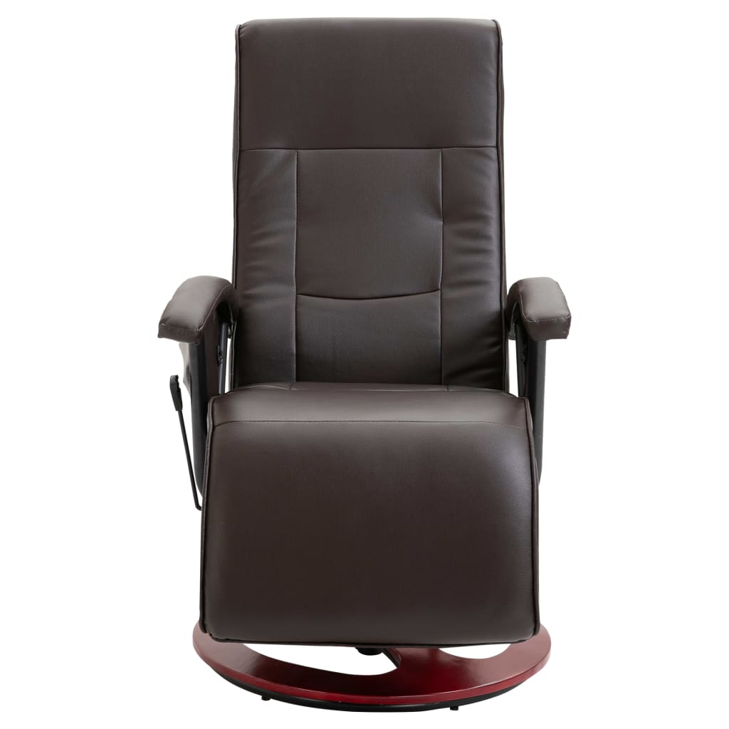 

vidaXL Massagestoel kunstleer bruin