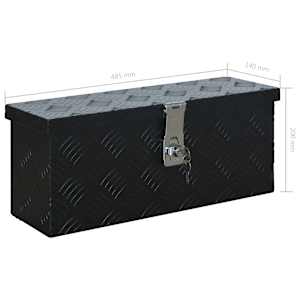 Hliníkový box 485 x 140 x 200 mm černý - obrázek 8