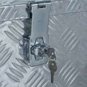 Hliníkový box 610 x 430 x 455 mm stříbrný - obrázek 6