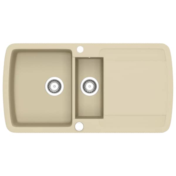 vidaXL kahepoolne k&ouml;&ouml;givalamu, graniit, beež