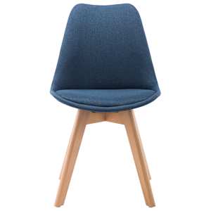 Jídelní židle 6 ks modré textil - obrázek 4