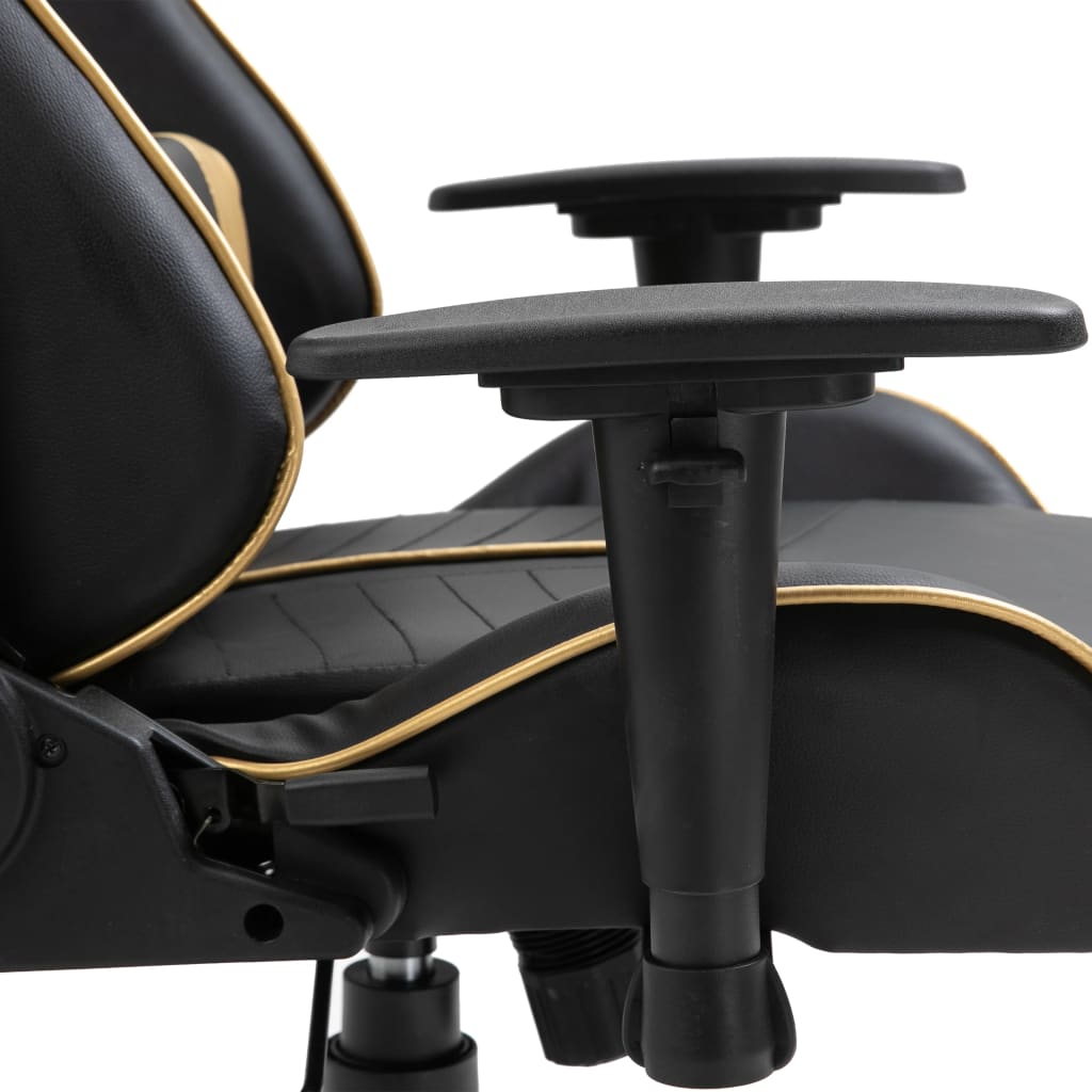Aranyszínű műbőr gamer szék 