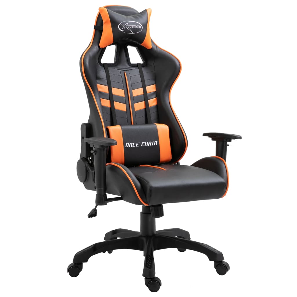 Narancssárga műbőr gamer szék 