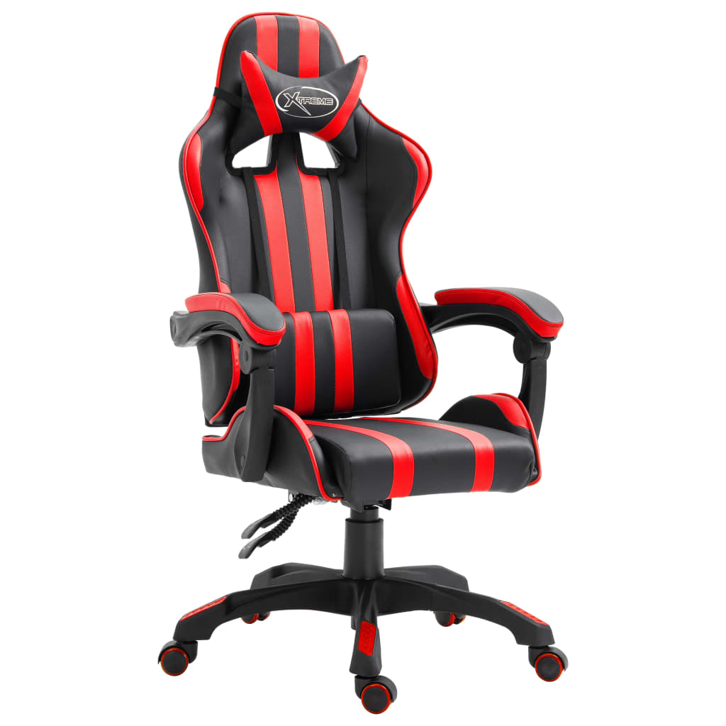 Piros műbőr gamer szék 
