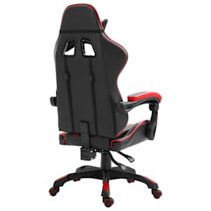 Herní židle vínová umělá kůže - obrázek 4