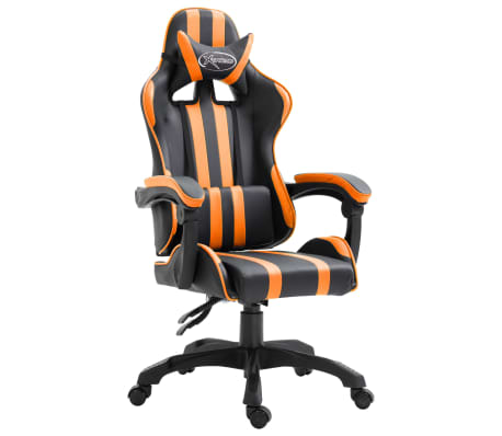 Vidaxl Gaming Stuhl Orange Kunstleder Vidaxl De