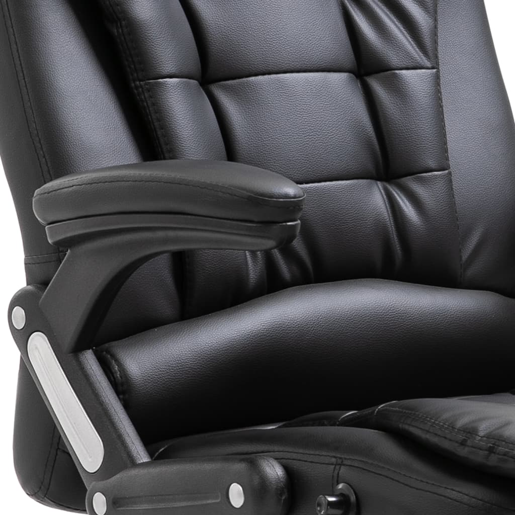 Uredska stolica od umjetne kože crna