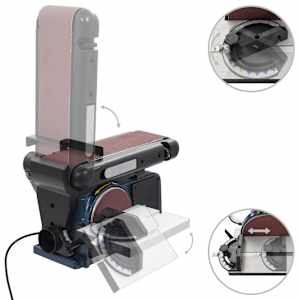 Elektrická pásová a kotoučová bruska 370 W 150 mm - obrázek 6