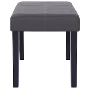 281309 vidaXL Bench 106 cm Grey Faux Leather - obrázek 4