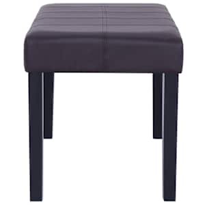 Lavice 106 cm hnědá umělá kůže - obrázek 4