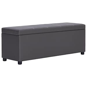 vidaXL panipaigaga pink 116 cm, hall, kunstnahk