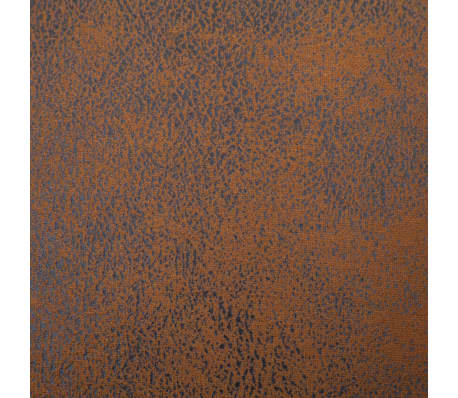 vidaXL Bank 116 cm Wildleder-Optik Sitzbank Sitzhocker Sitztruhe Braun