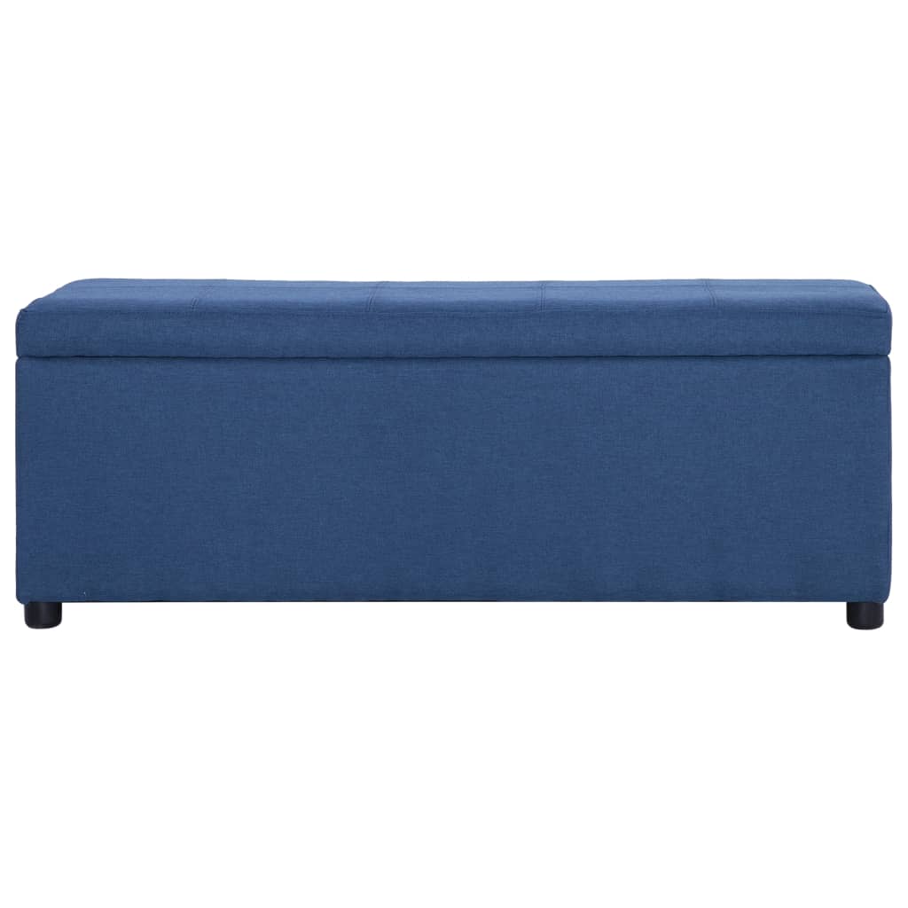 Thumbnail - vidaXL Bank mit Staufach 116 cm Blau Polyester