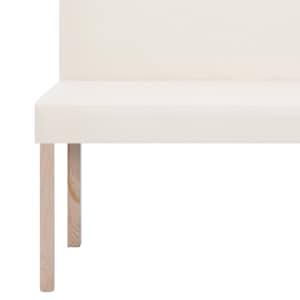 Lavice 139,5 cm krémová umělá kůže - obrázek 6
